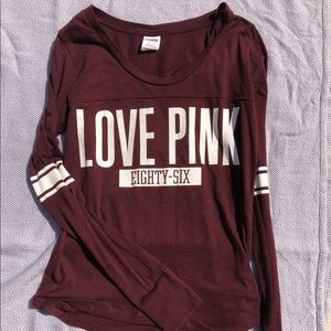 VS Pink Long Sleeve Top